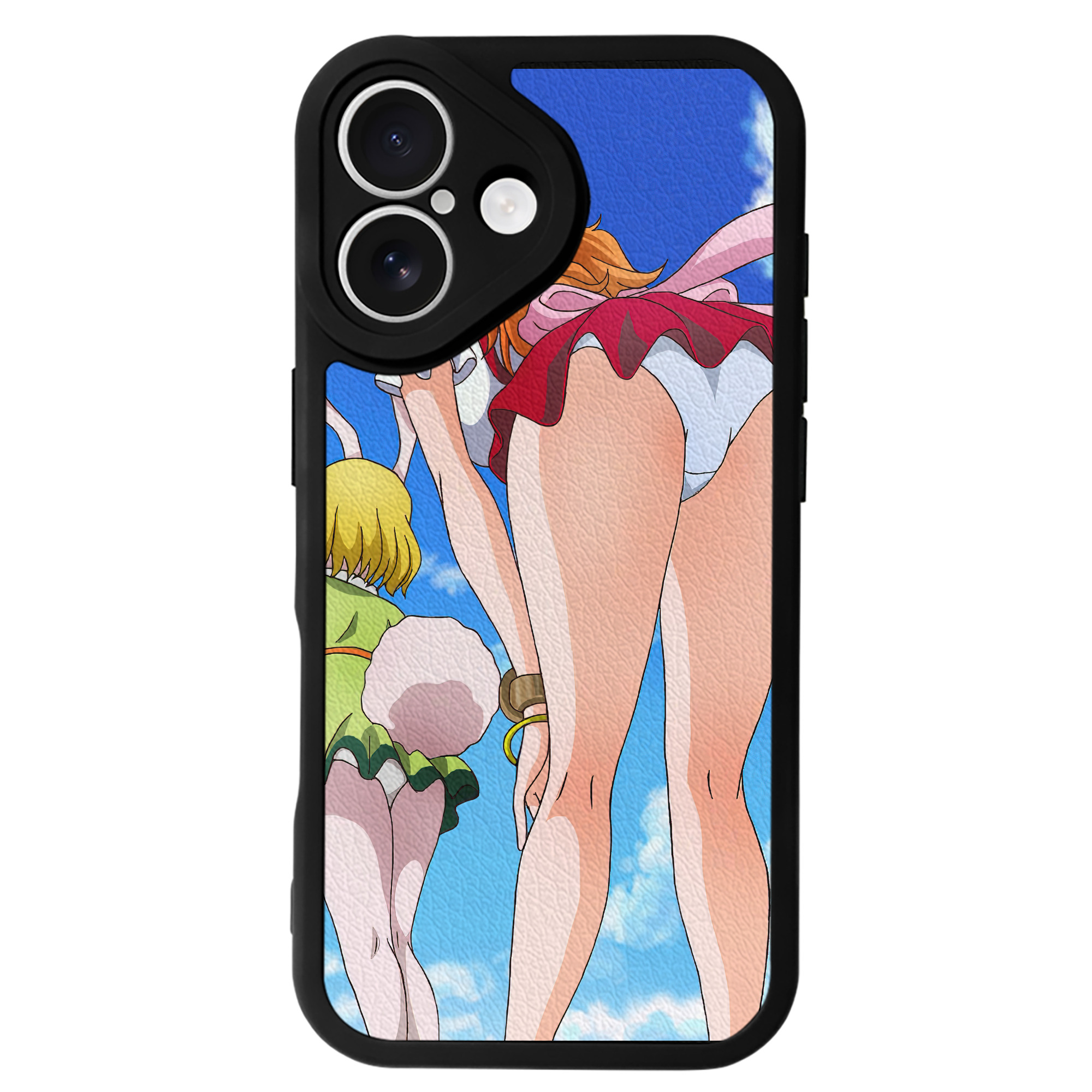 （画像用） ワンピース ONE PIECE 【iPhone 16シリーズ対応】シリコンスマホケース（レザー調） 材質：シリコン